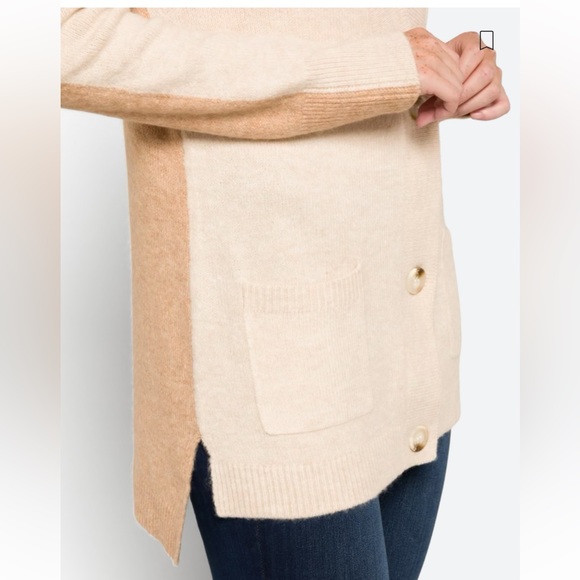 BB Dakota x Steve Madden sweater cardigan in XL. EUC in tan and camel. - Picture 6 of 10